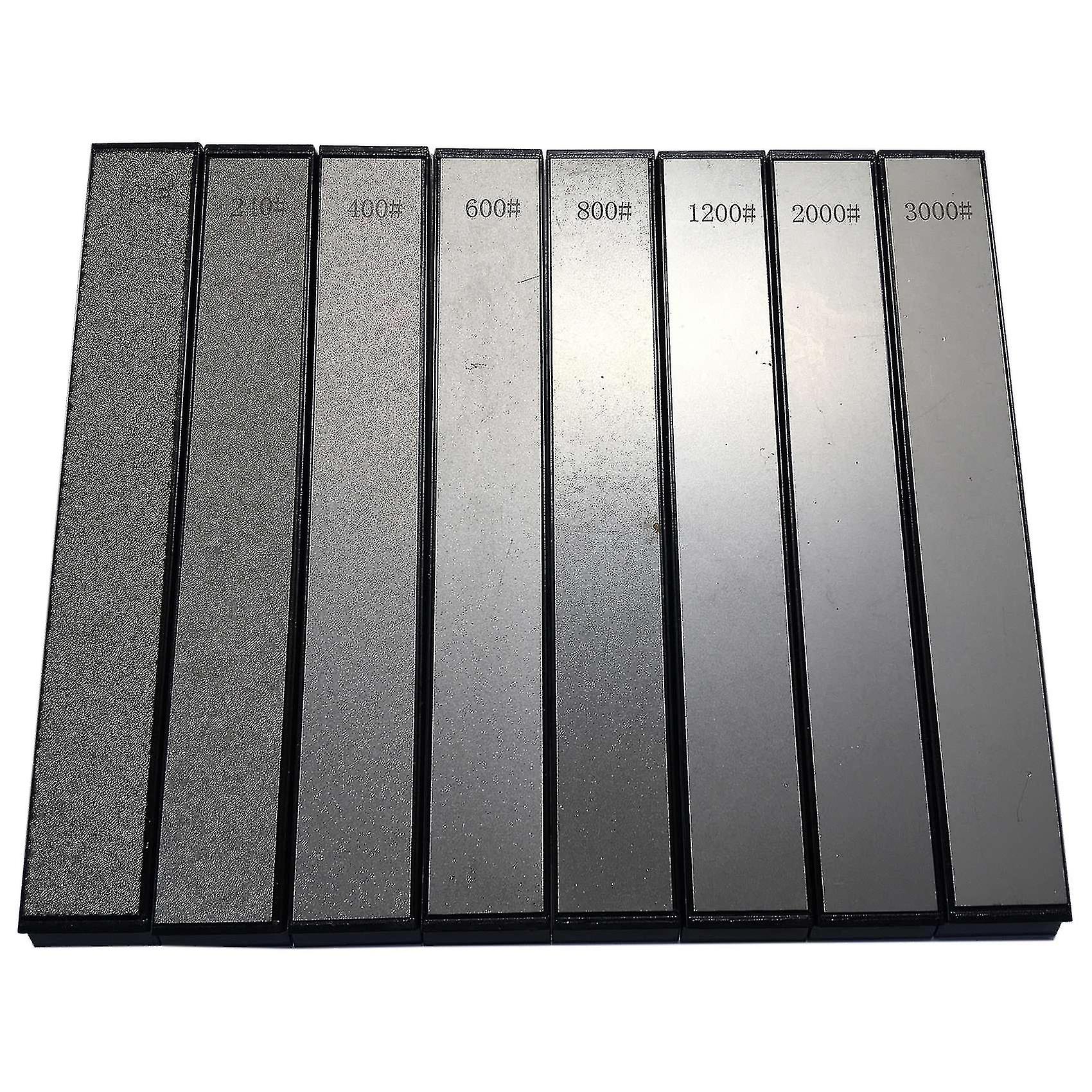 8pcs Diamond Stone Bar Knife Sharpener Fixed Angle Sharpening Diamond Whetstone Kitchen Frinding Bl (haoyi