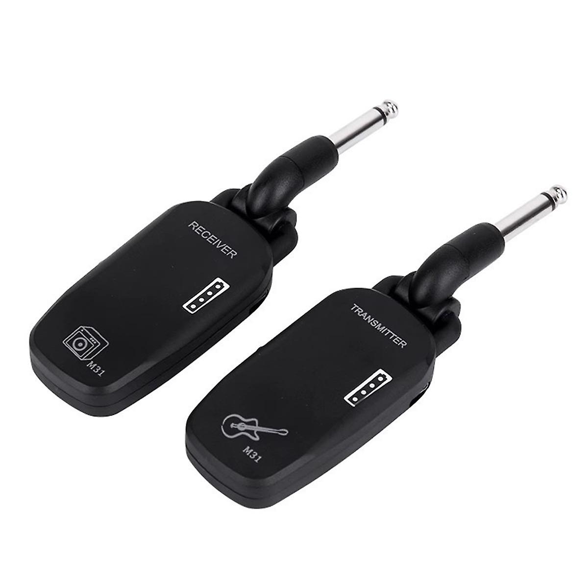 M31 Guitar Wireless System Audio Transmitter Receiver Pickup USB Rechargeable Wireless System for E