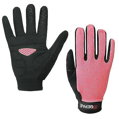 Bicycle Bike Gloves Qepae Full Finger Gloves Sports Breathable Riding Cycling Gloves Shock Absorbent Wear-resistant