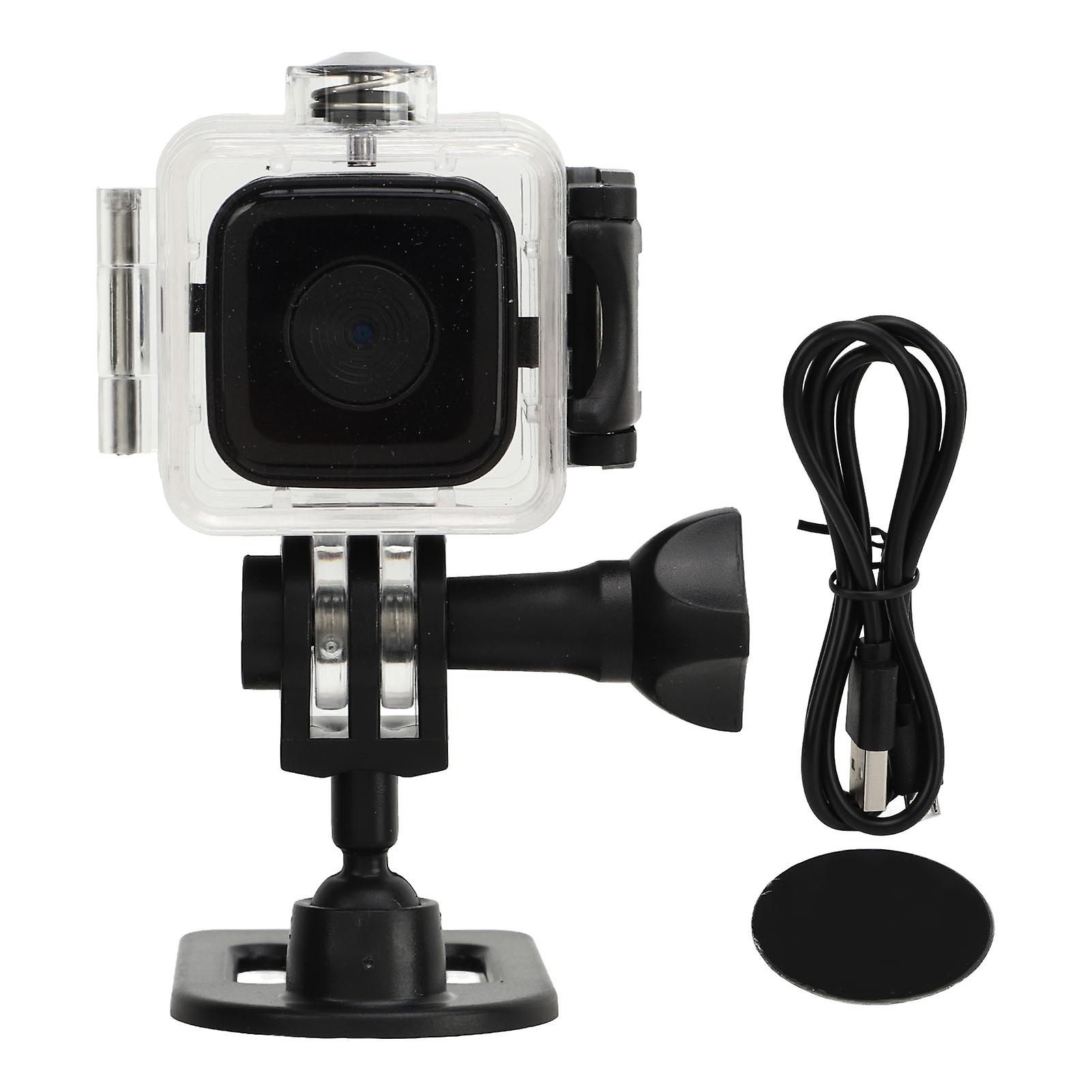 Mini Action Camera, Waterproof with Real Time Interconnection & Loop Recording for Nonstop Action (Waterproof Shell)