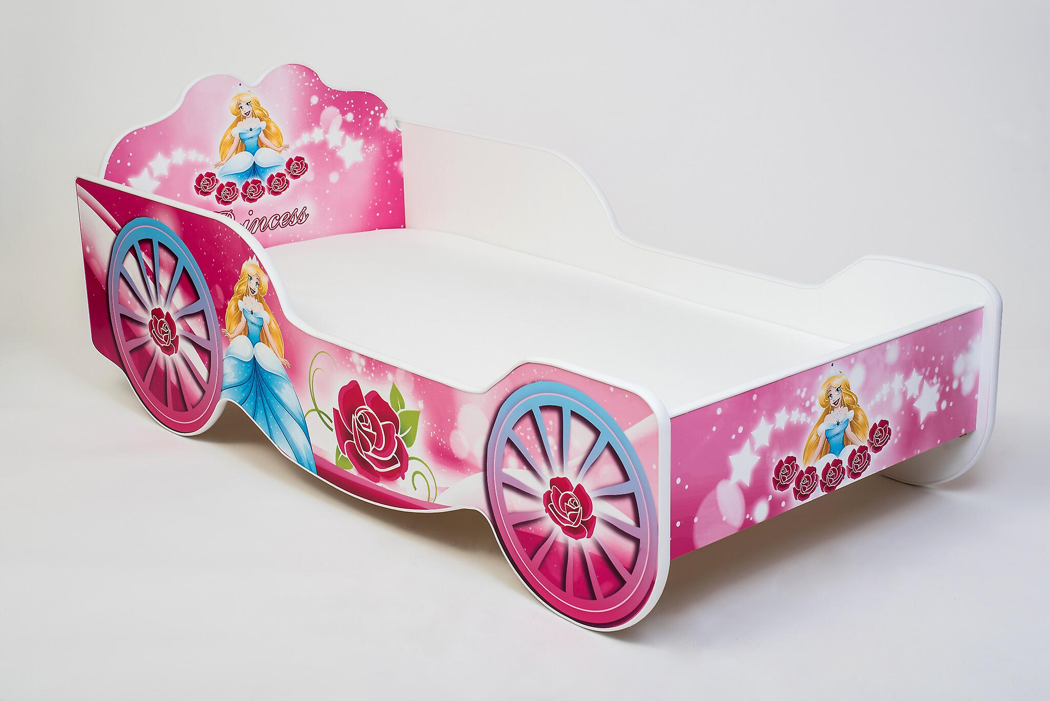 Kinderbed koets - 160x80 cm - incl. matras