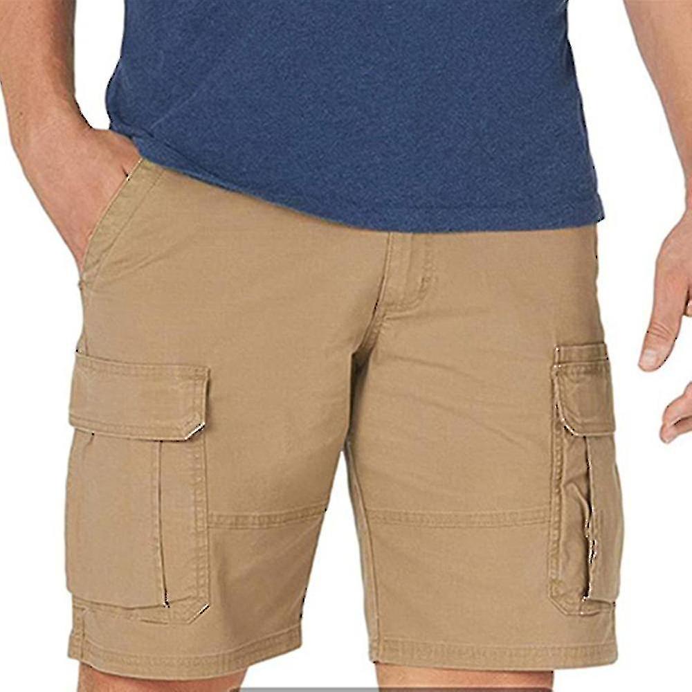 الرجال السراويل الصيفية عارضة متعددة جيوب مستقيمة الساق السراويل القصيرة
