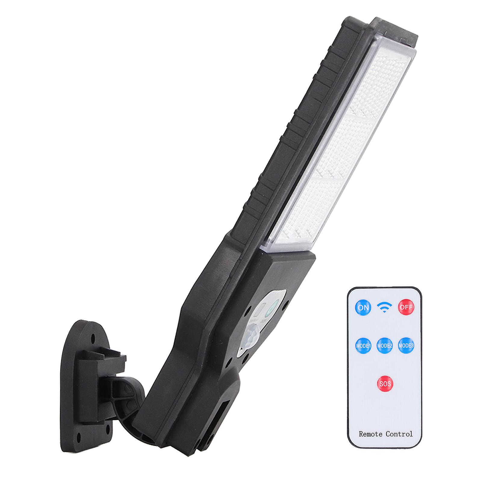 Solar Panel Light with Remote Control IP64 Waterproof COB Lighting Wall Lamp for Outdoor Use 