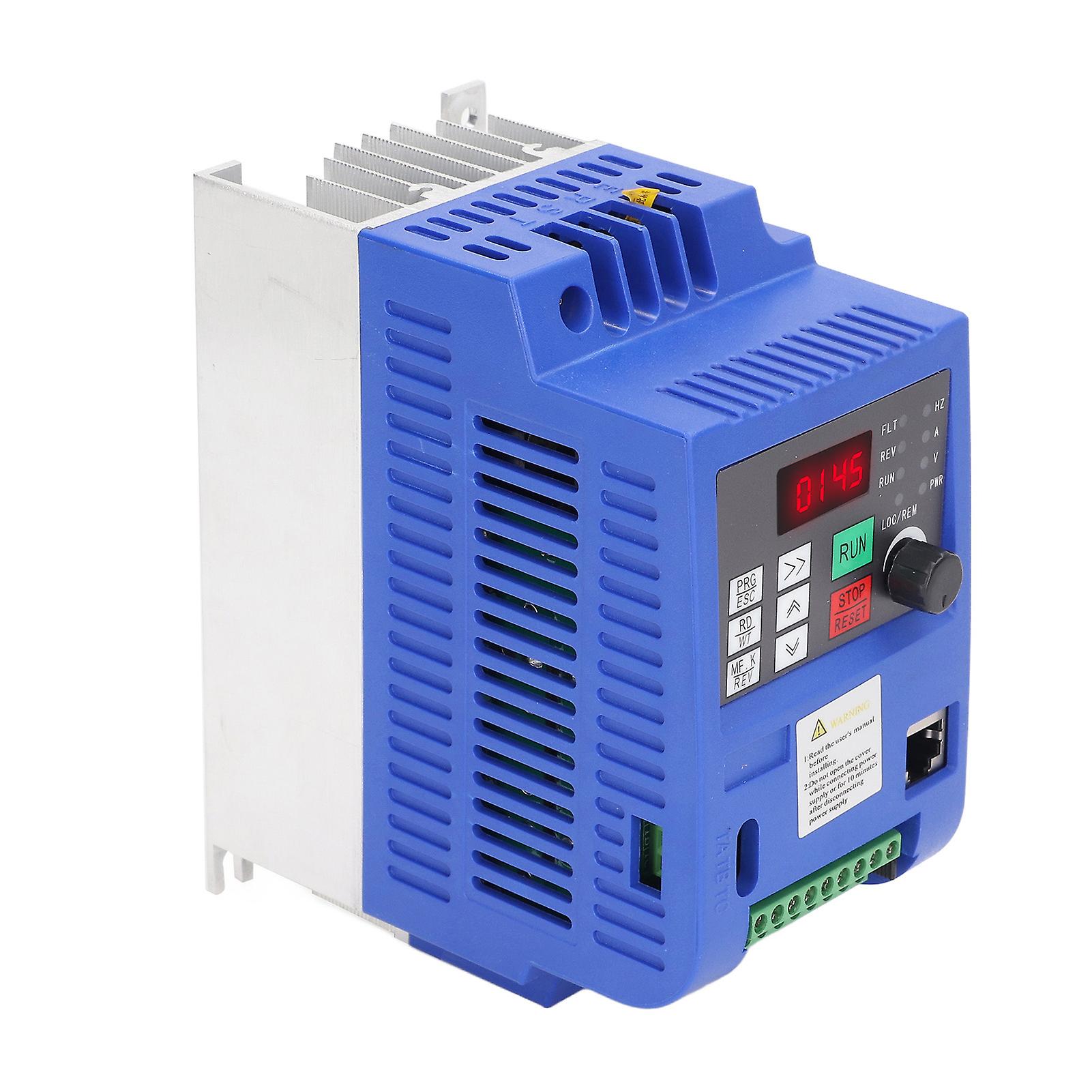 Variable Frequency Drive Single Phase 220V AC Input 3 Phase 0‑220V AC Output 1.5KW VFD