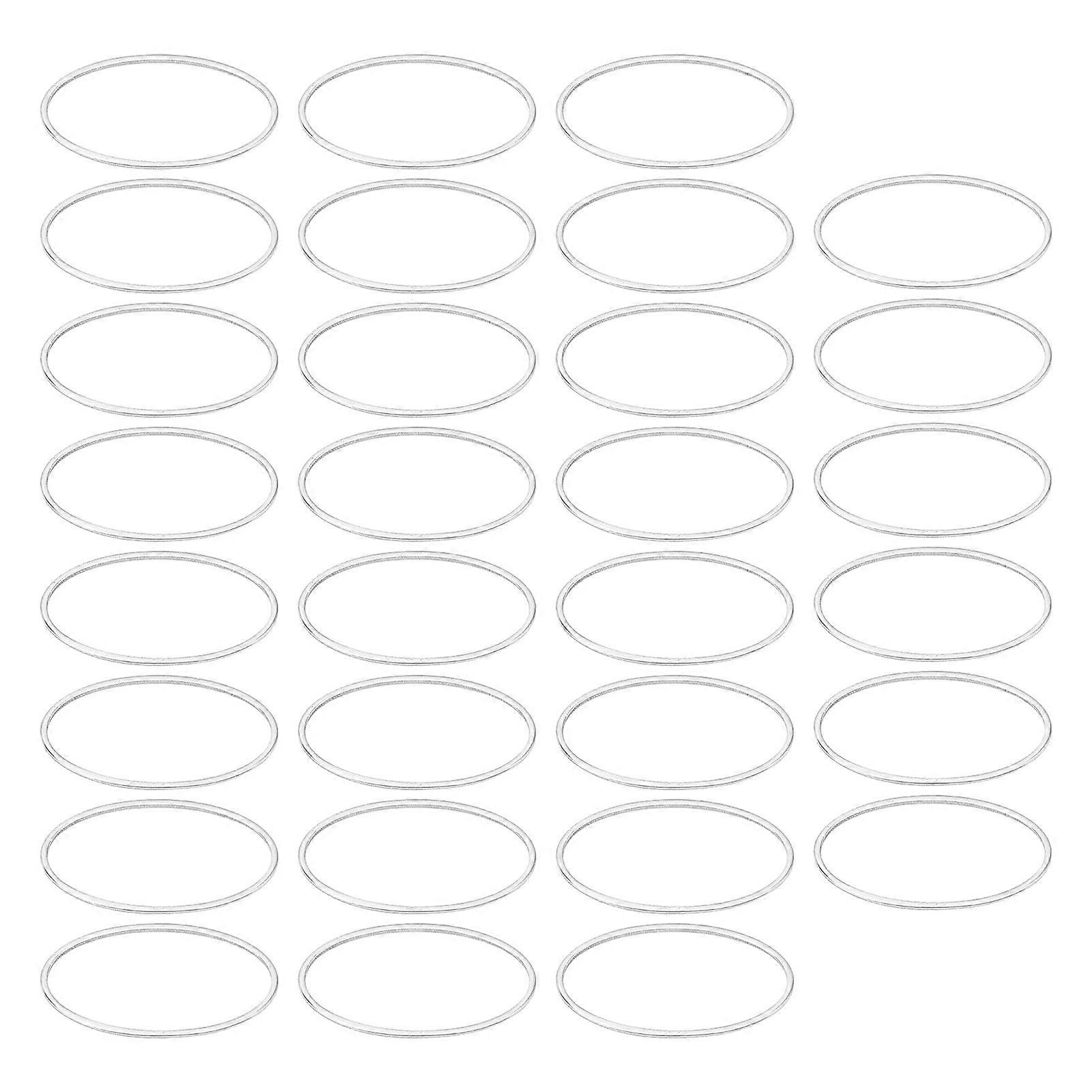 Oval Resin Bezels - 30pcs Large Open Frame for Jewelry Crafting and DIY Projects
