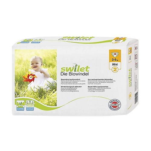 Biodegradable Diapers Size 2 Mini (3-6 Kg) 28 units