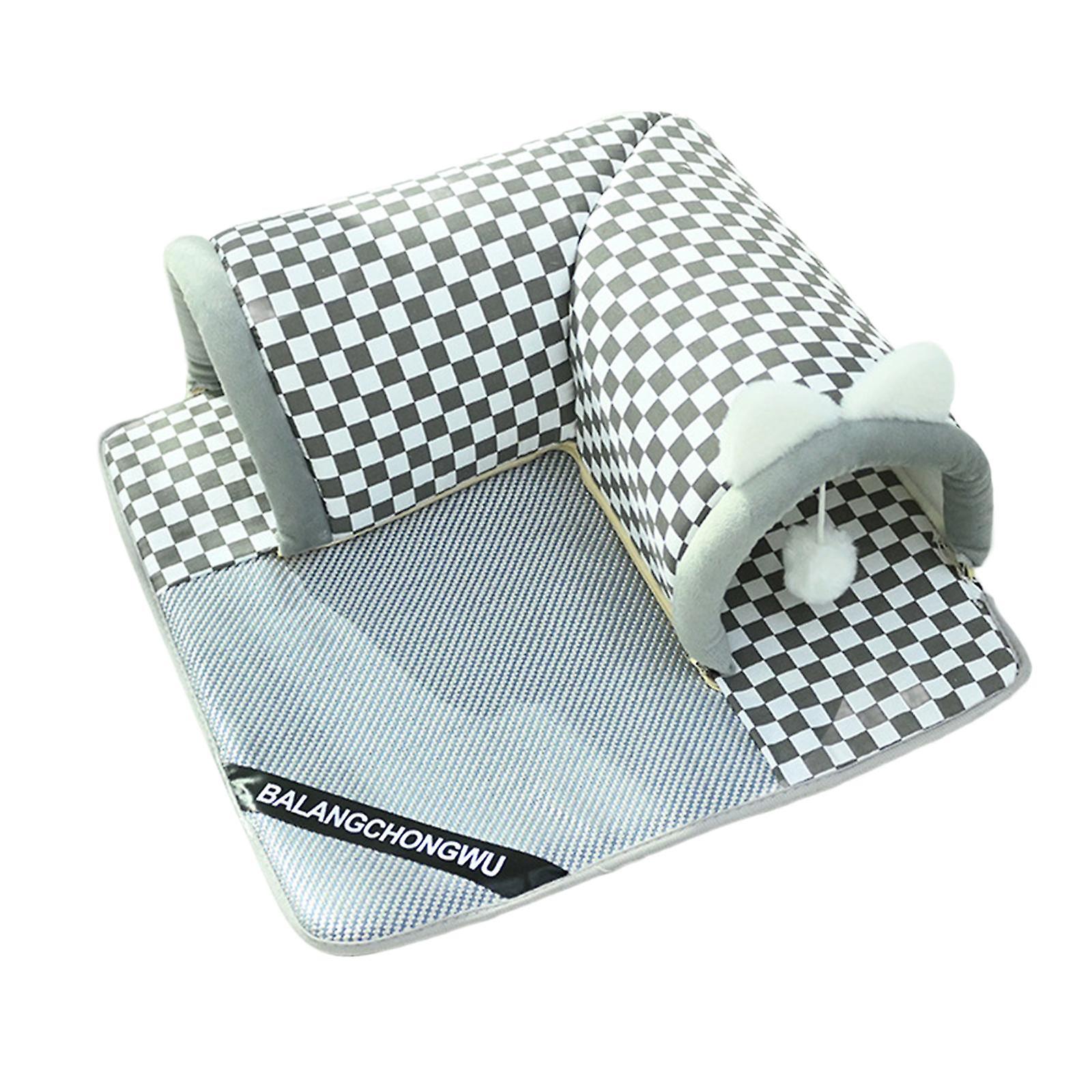 All Seasons Cat Tunnel Bed with Ball Playground Playing Hut Play Center for Kitten Hamster Chinchillas Ferrets Rabbit