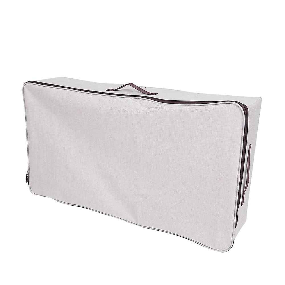 Folding Under Bed Blankets Bedspread Moisture Proof Storage Organizer Bag(Beige)