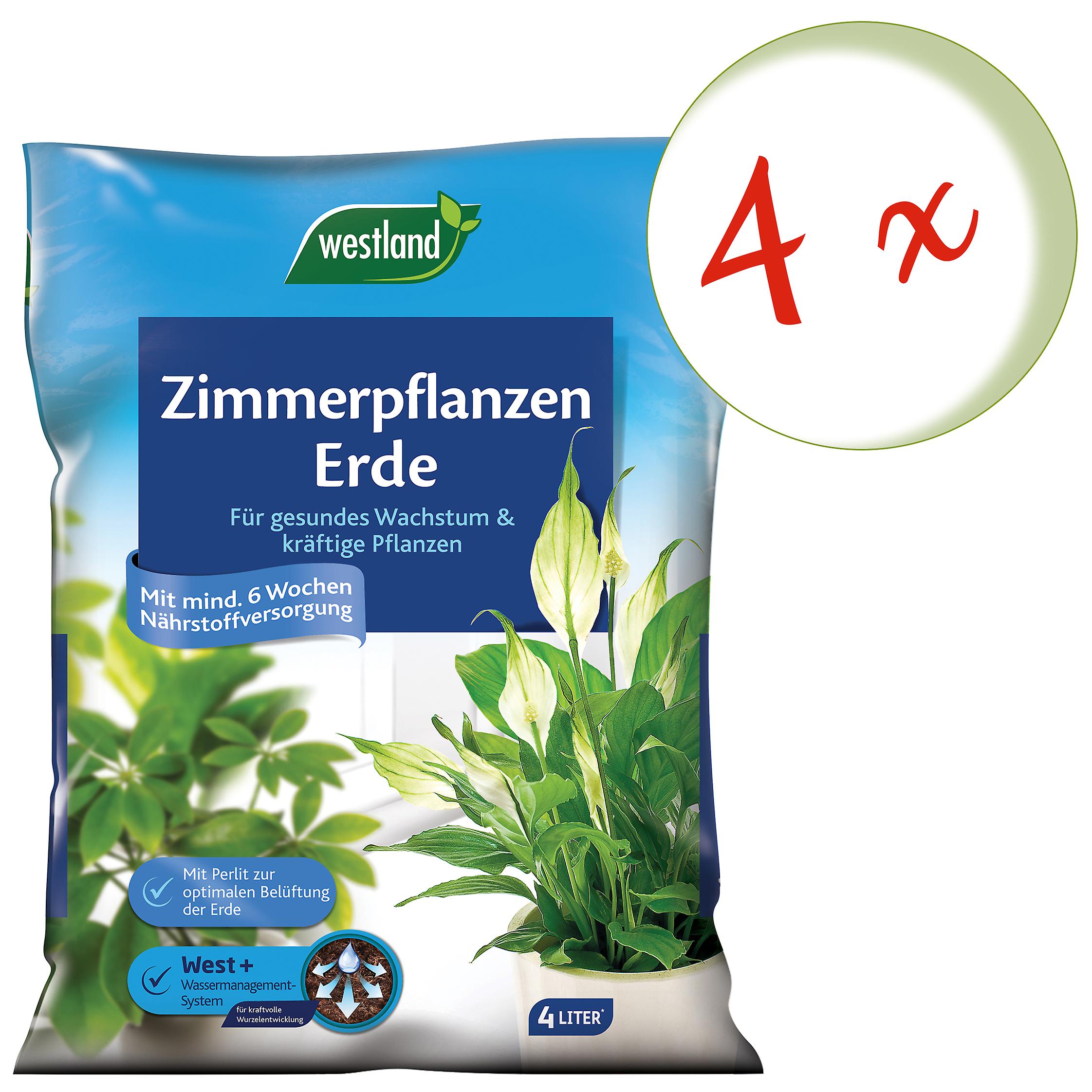 4 x WESTLAND® houseplants soil, 4 liters