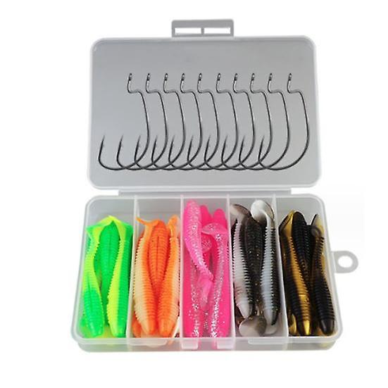 Yousheng T-Tail Fishing Lure Bionic Bait Super Soft Flexible Bite Resistant Artificial Bait Simulation Bionic Swimbait Accessories