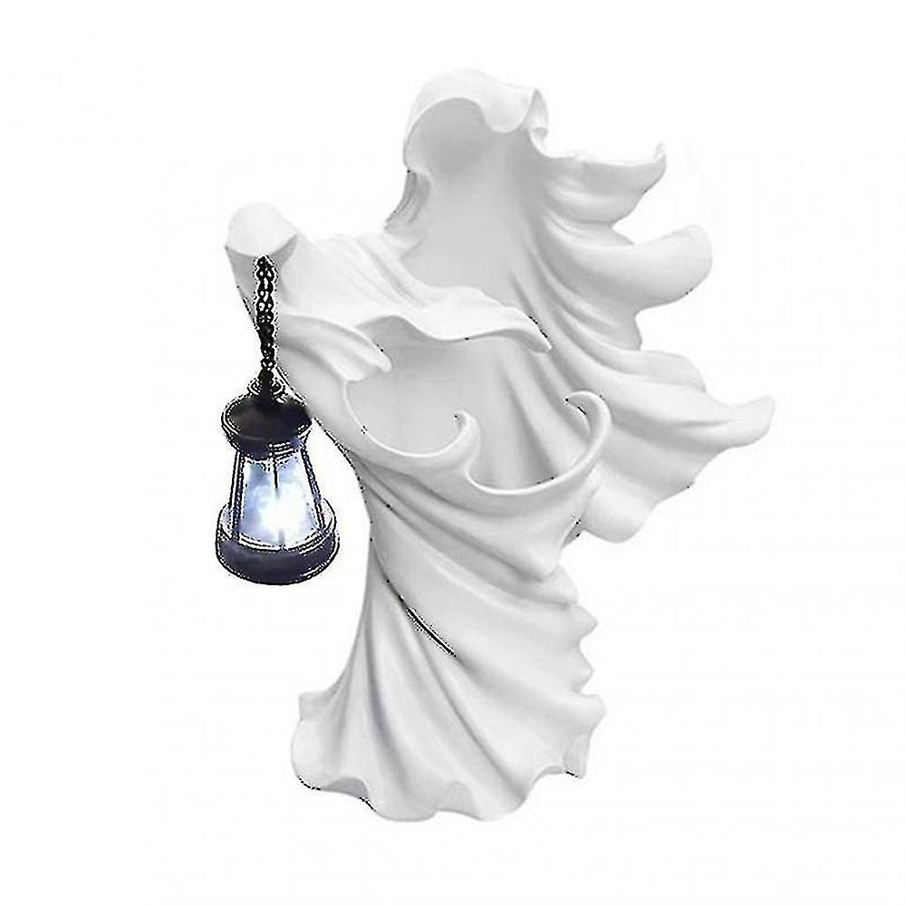 Ghost chaser and lantern halloween decoration