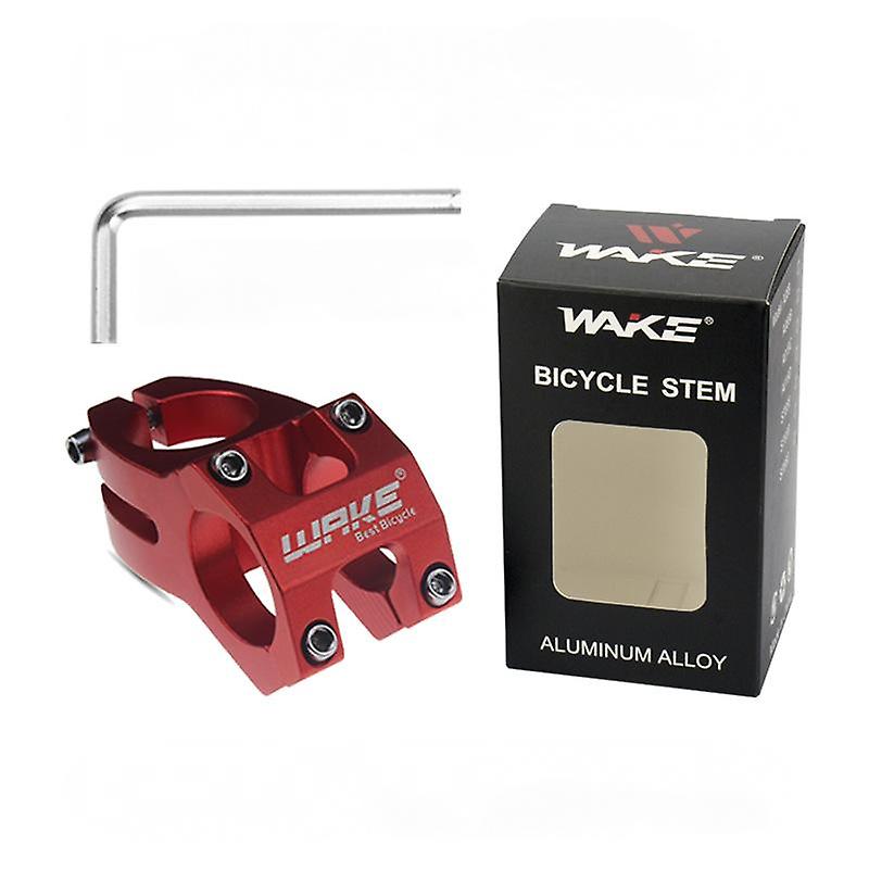 Mountain Bike Stem Short Handlebar Stem for Most Bikes, Road Bikes, MTB - Red (Box + Tools) (One Piece)
