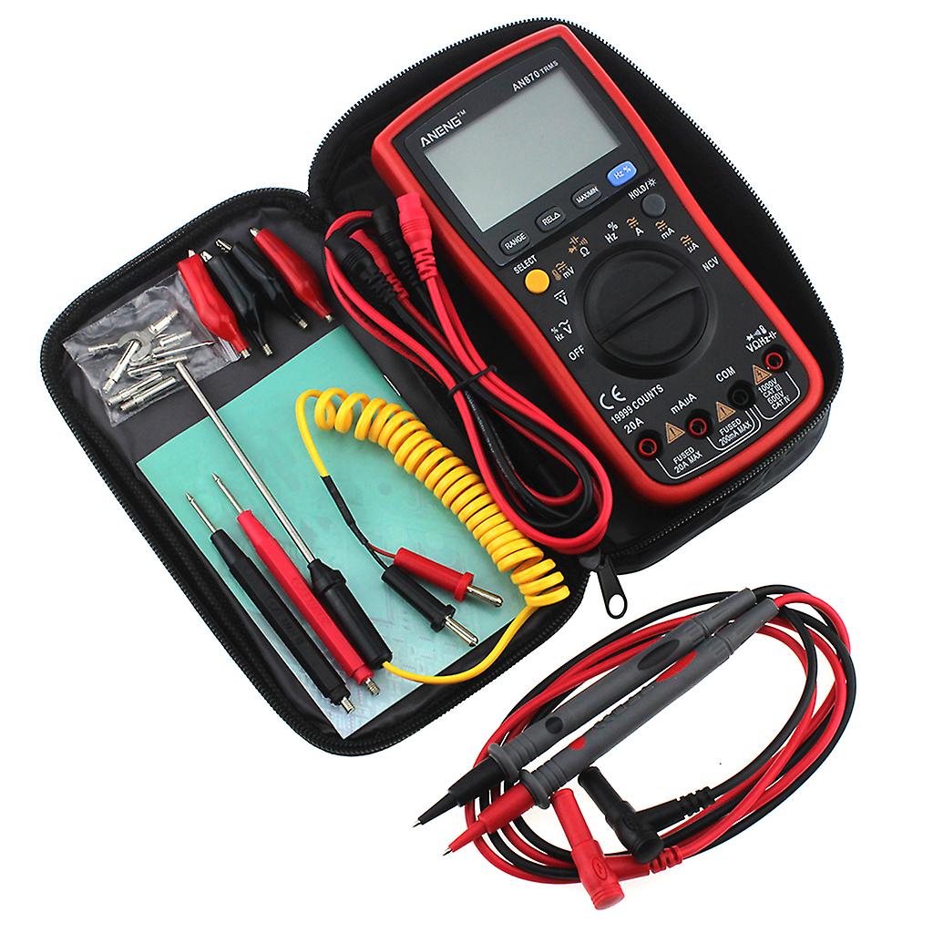 AN870 19999 COUNTS Digital Multimeter True-RMS Spänning Amperemeter Strömmätare