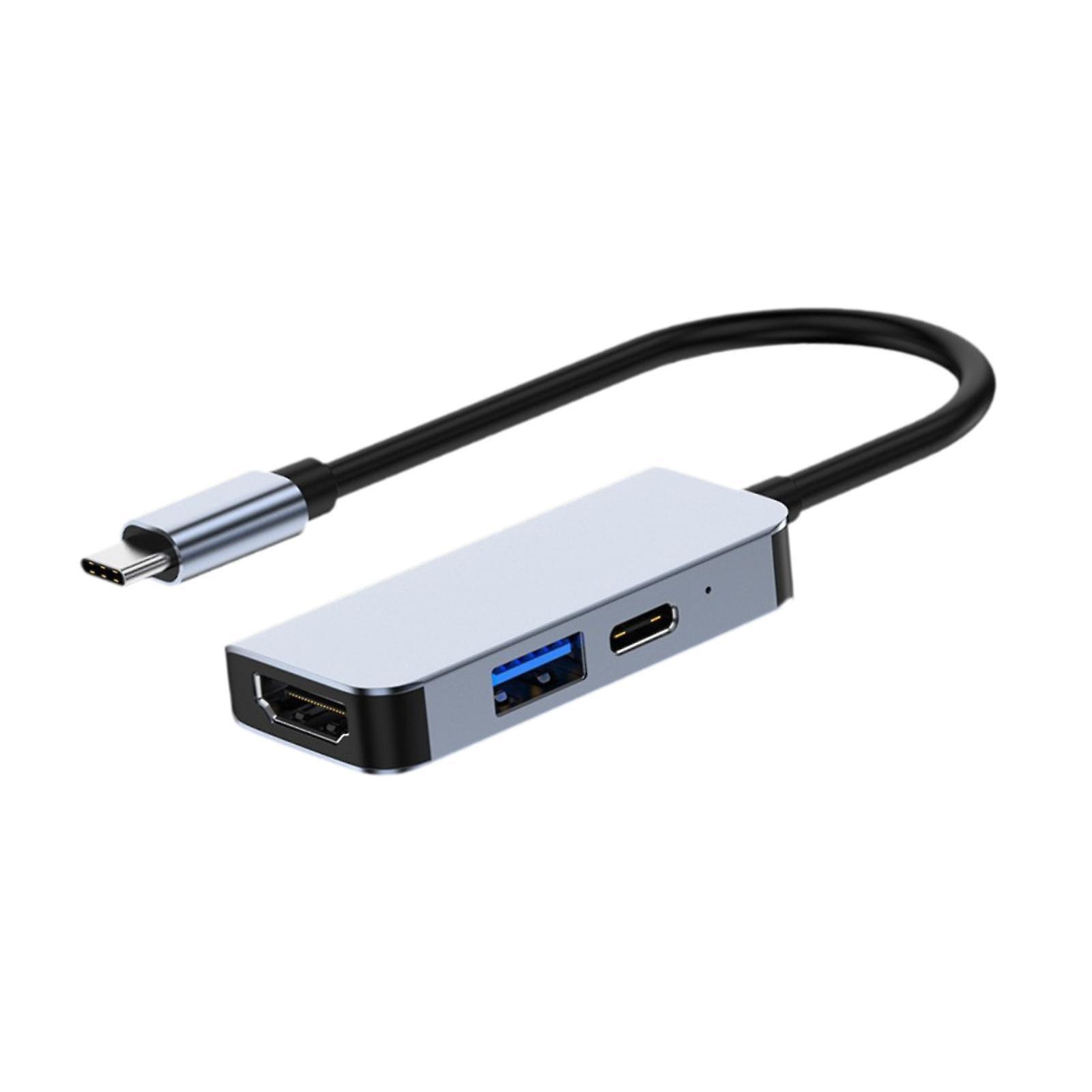 USB C Hub Data Transfer Phone Tablet Printer Cameras Aluminum Alloy USB Hub 3 in 1