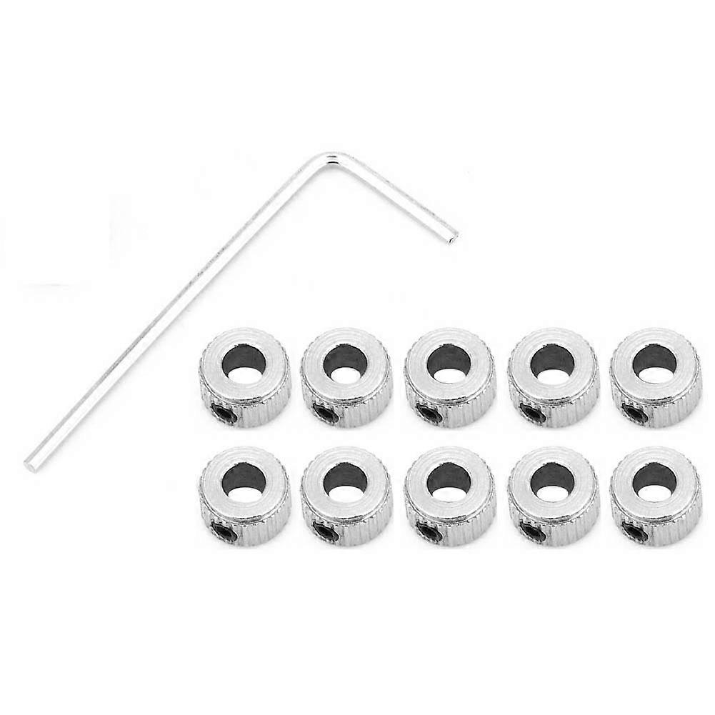 10 قطع رمح طوق بالكهرباء فيرونيكل رمح قفل طوق Ring4.1mm