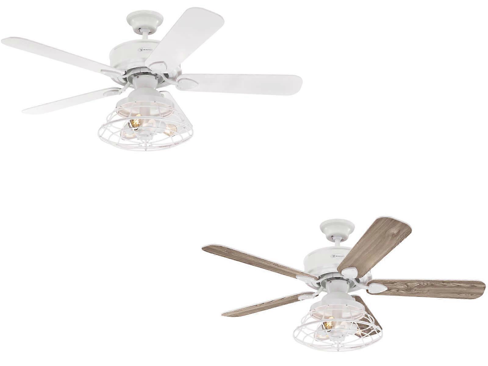 Stropní ventilátor Barnett bílý 122cm/48 "s LED