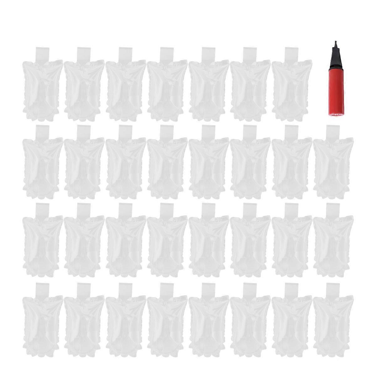 100pcs Transparent Buffer Bag Inflatable Air Packaging Semi-circular Air Bag