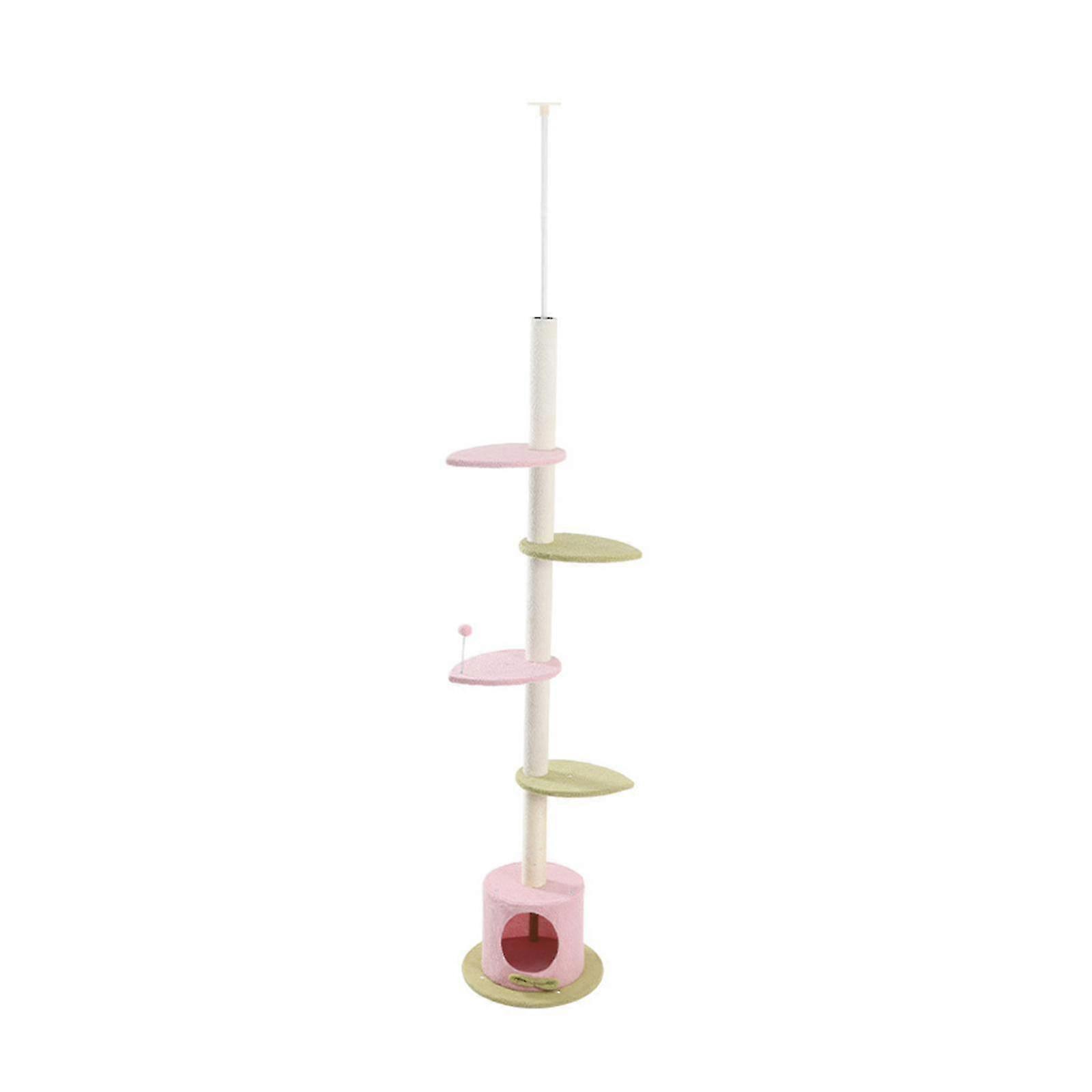 Cat Scratching Post Stable Hut Playing House Kitten Cat Tree for Indoor Cats
