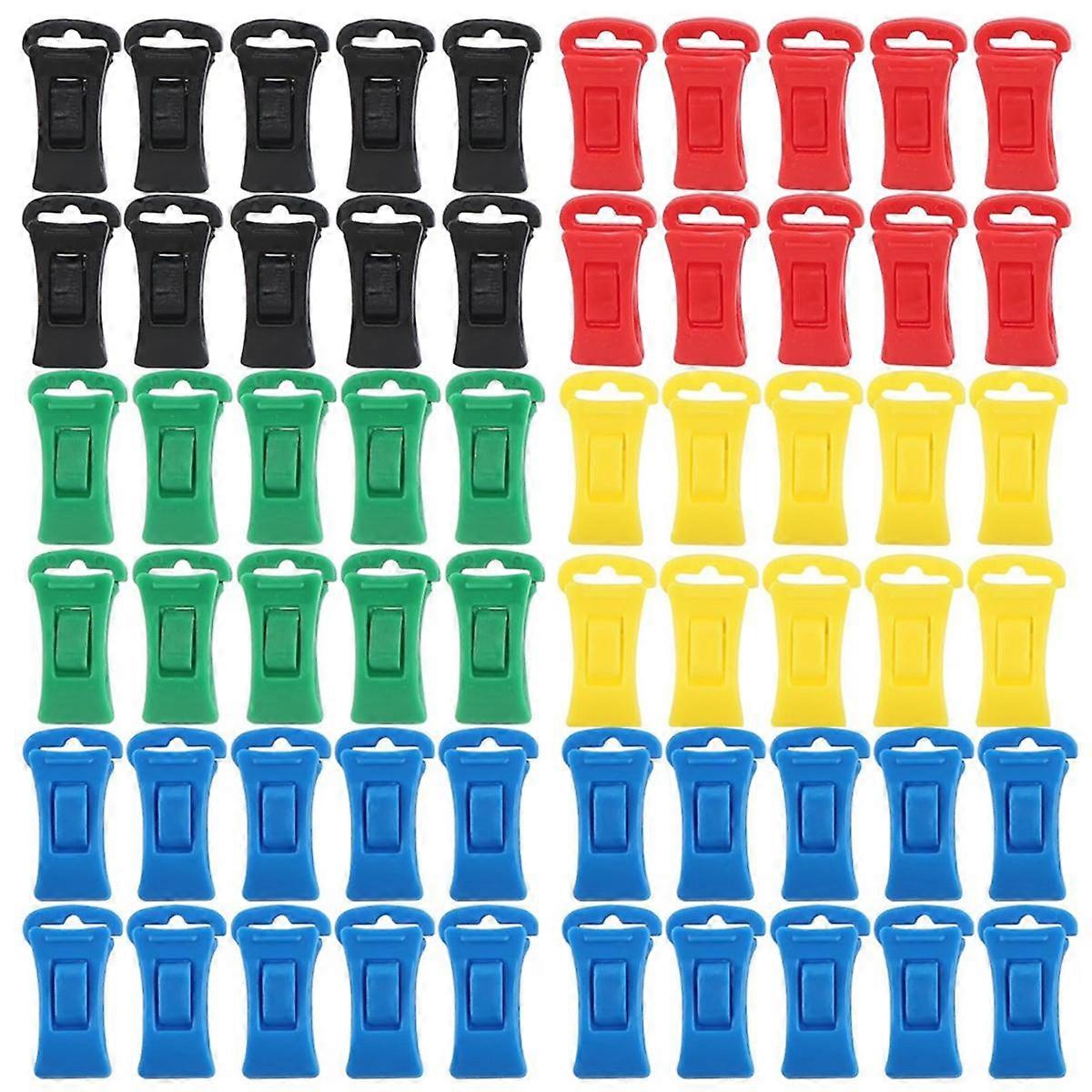 100 Sock Clips for Washing Machine and Dryer with Hooks, Portable Hook Sock Clips Directly in the D