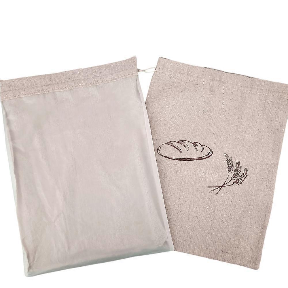 2 pieces linen bread bag 30*38