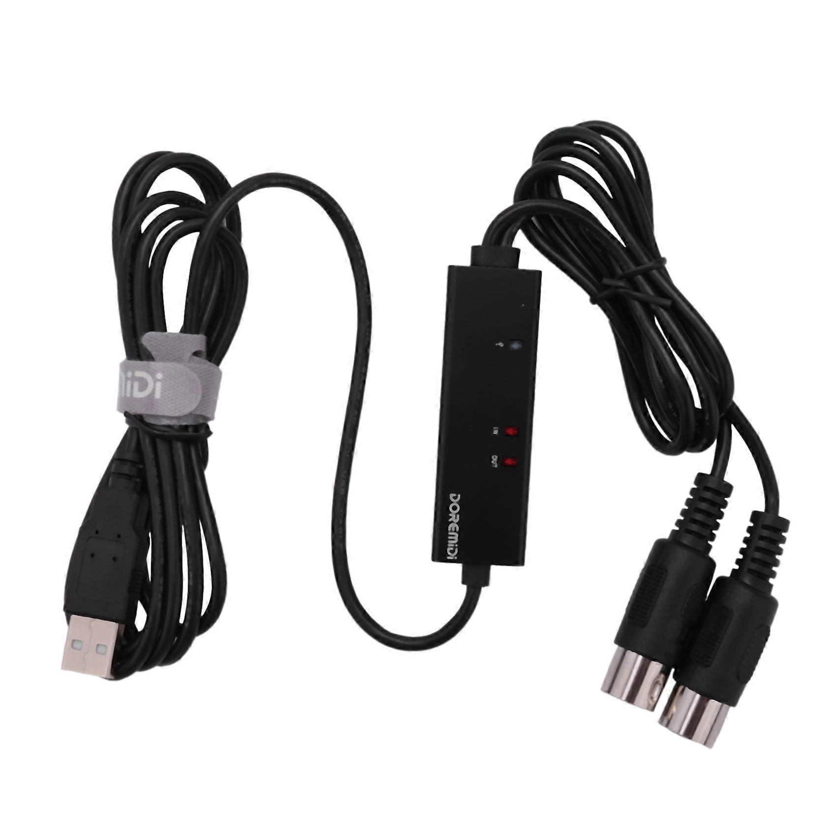 MTU-10 MIDI to USB Cable USB MIDI Converter with Indicator Light FTP Proceesing Chip