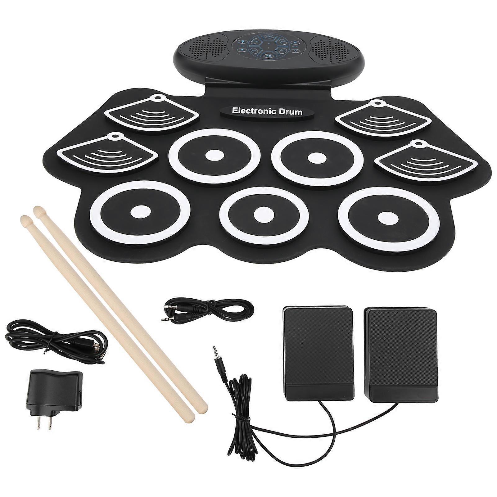 可折叠电子鼓组加厚延音踏板 2 个扬声器 100?240VUS 插头