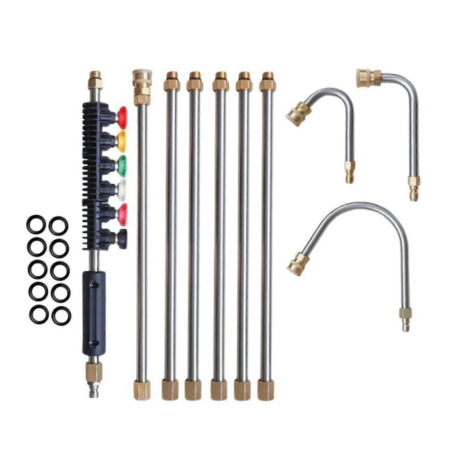 Set di barre di prolunga per idropulitrice 30 gradi 90 gradi Asta curva a forma di U