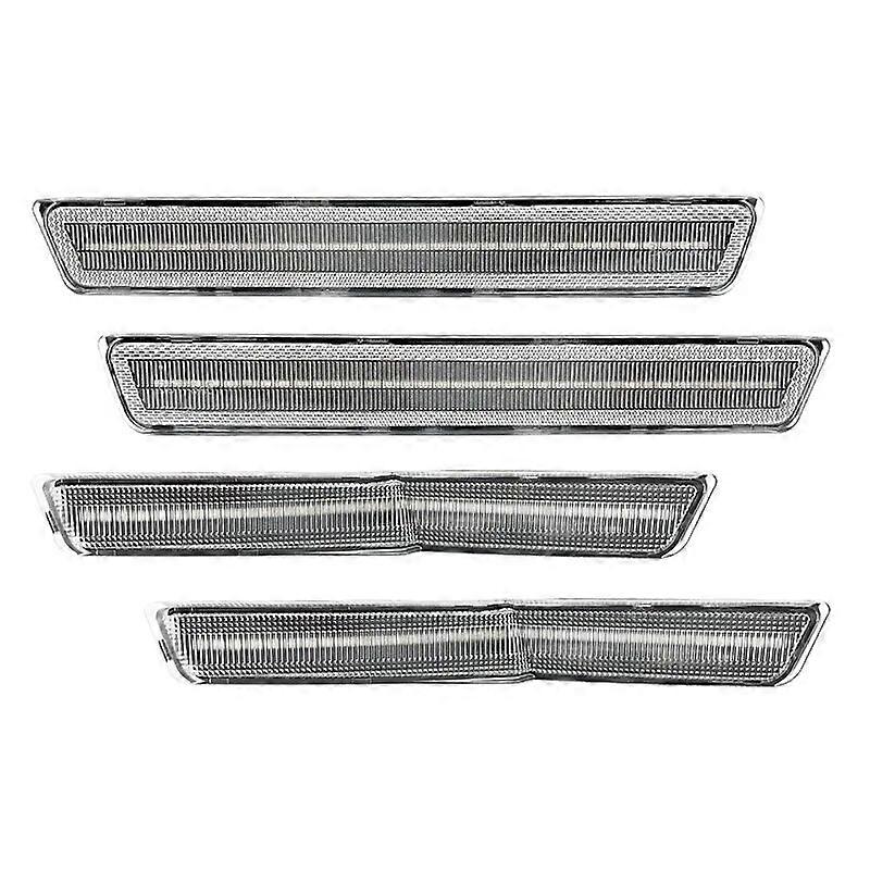 4Pcs Error Free Smoked Lens Front Rear LED Side Fender Reflector Lamp Side Marker Light For Dodge Challenger SRT R/T Scat pack