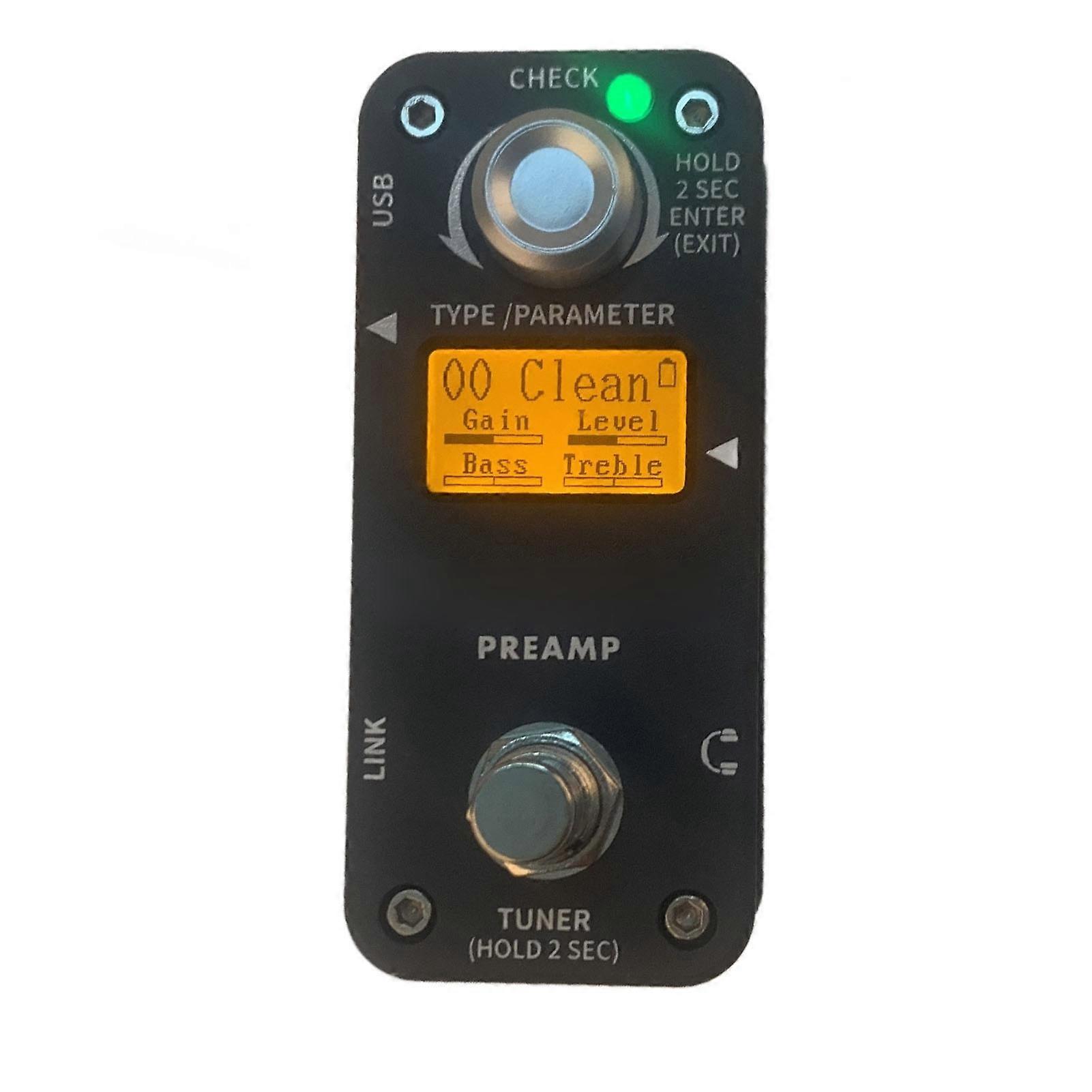 Preamp Effektpedal Stimmlos Sound Overload Verzerrung Metallton E-Gitarre Effektor
