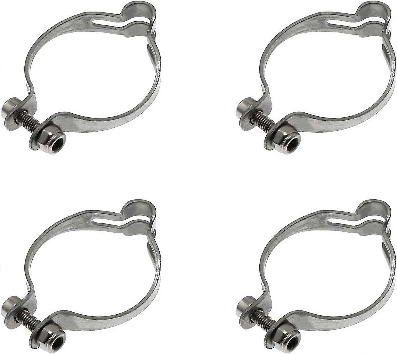 Brake Shift Cable Clamp 25.4mm Metal Ring Bicycle Base Guide Clips 4pcs