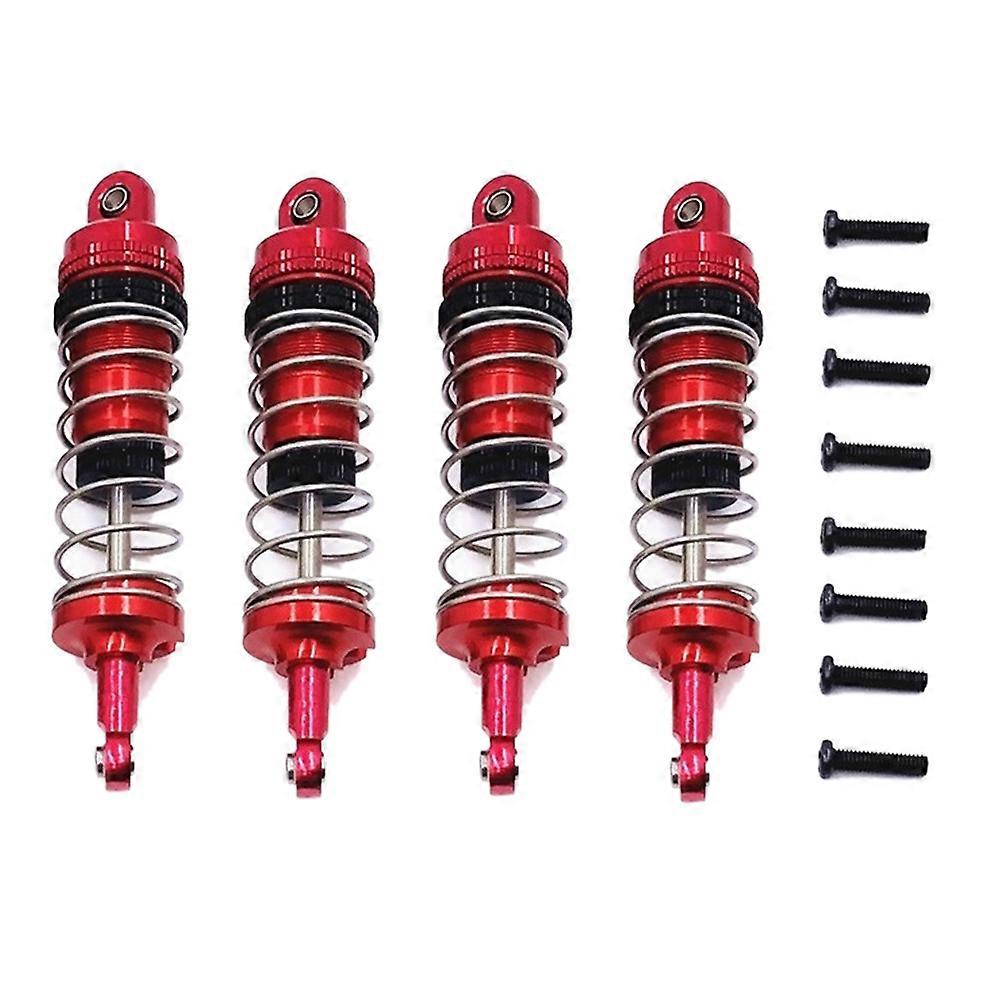 4Pcs Adjustable All Metal Shock Absorbers Damper for 144001 124019 124018 RC Car Upgrade Parts Acce