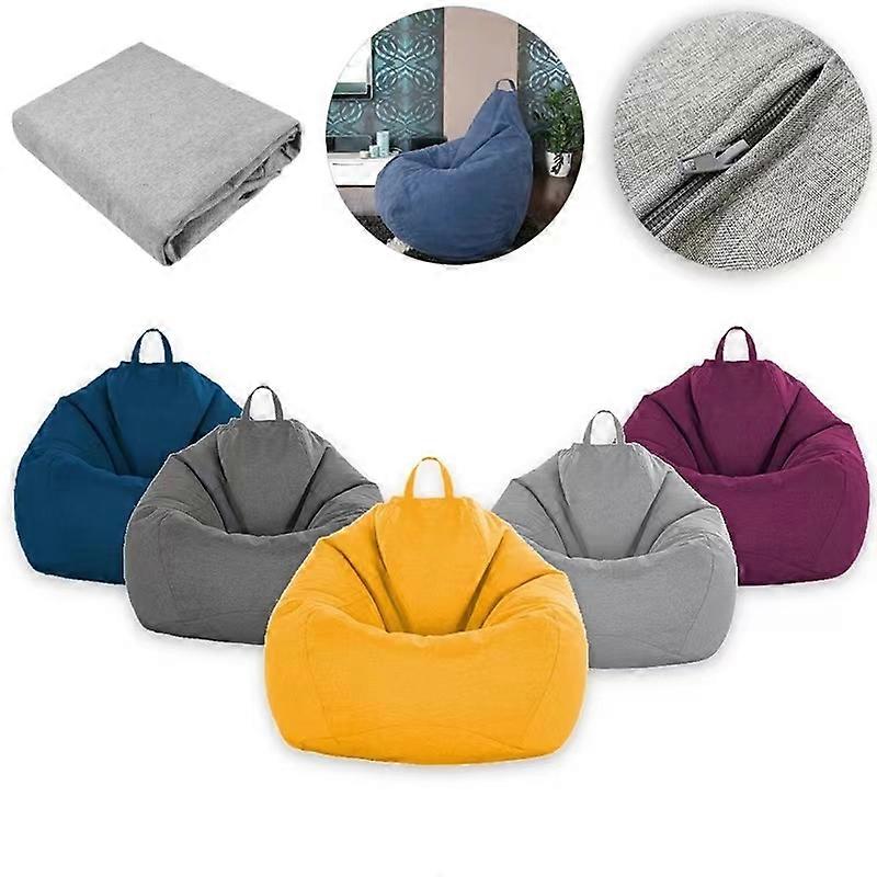 Lazy Beanbag Sofas Cover Without Filler Lounger Seat Bean Bag Puff Asiento Couch Tatami Chairs Covers