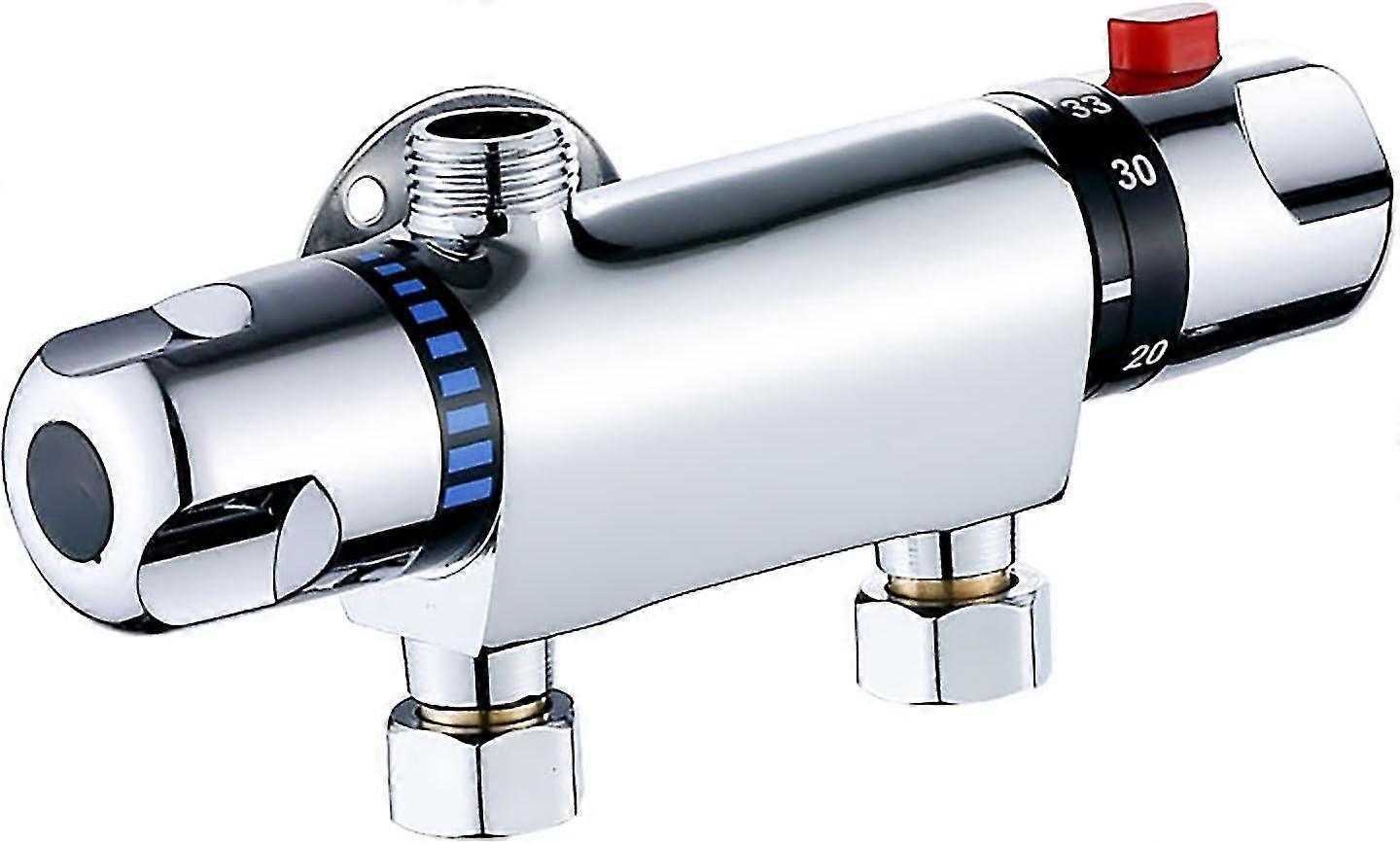 Thermostatic Shower Mixer, Thermostatic Shower Mixer Valve Tap Bar Wall Mounted Hot& Cold Water Temperature Control Valve