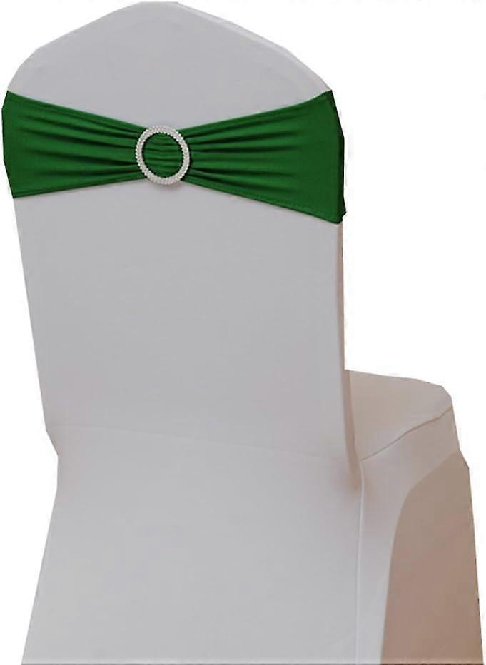 2025,10Pcs πράσινη καρέκλα Sashes τόξα διακοσμητική κομψή καρέκλα γάμου Sashes Spandex καρέκλα πάρτι