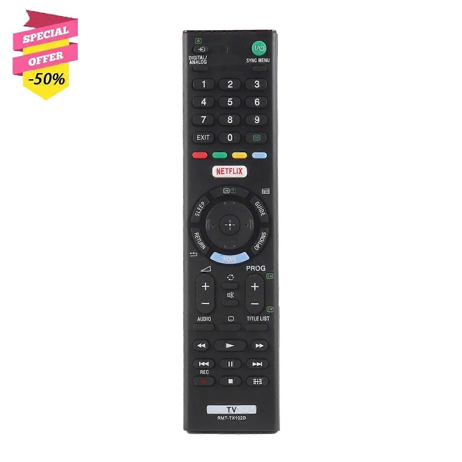 New RMT-TX102D RMTTX102D Remote Control Compatible With SonyTV KDL48R550C KDL-48R550 Replacement Controller With Netflix Button