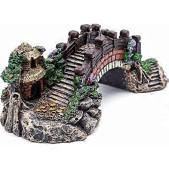 Akvarium Dekorasjon Fish Tank Bridge Kunstig Fish Tank Resin Arch Bridge Fish Tank Brid