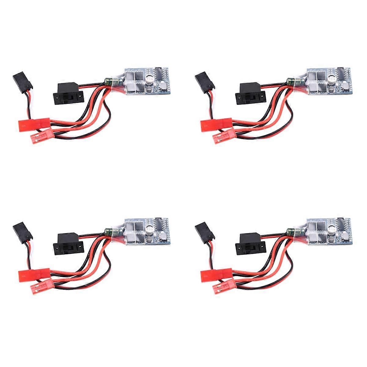 4X Rc ESC 10A Brushed Motor Speed Controller for Rc Car Boat W/O Brake Without Brake