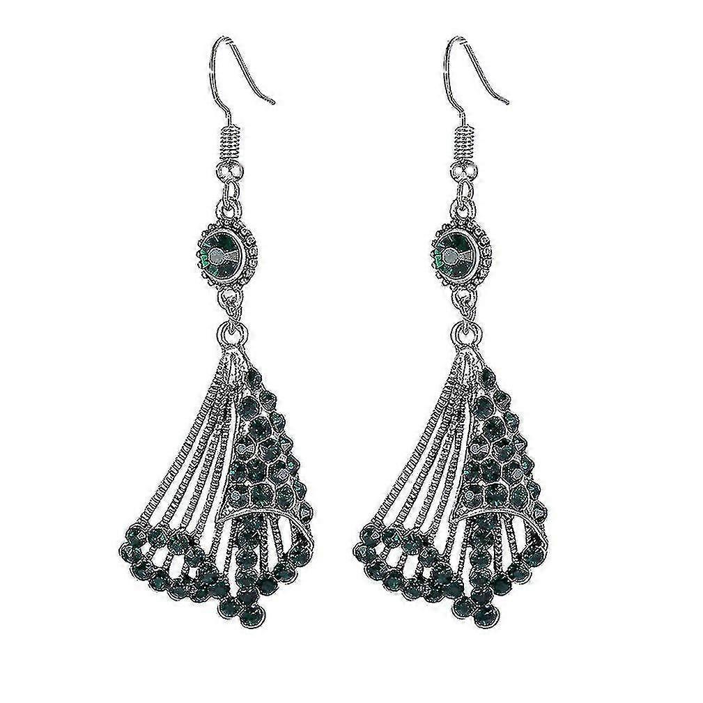 hmwy-long earrings tassel multilayered diamond metal alloy eardrops for daily use