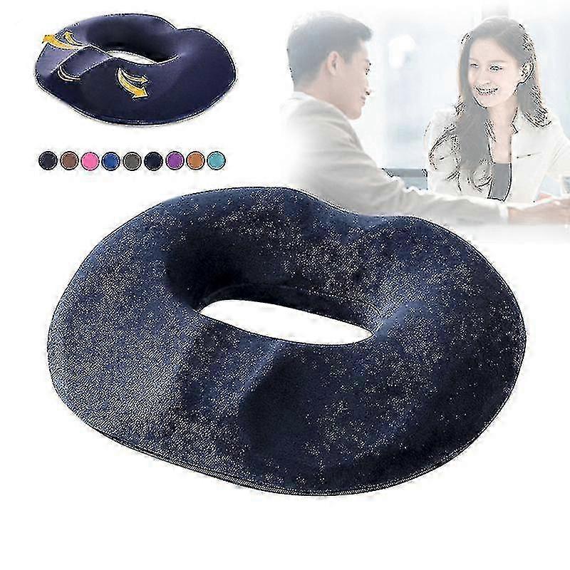 Coccyx Hemorrhoids Pain Relief Memory Foam Hollow Ring Chair Cushion