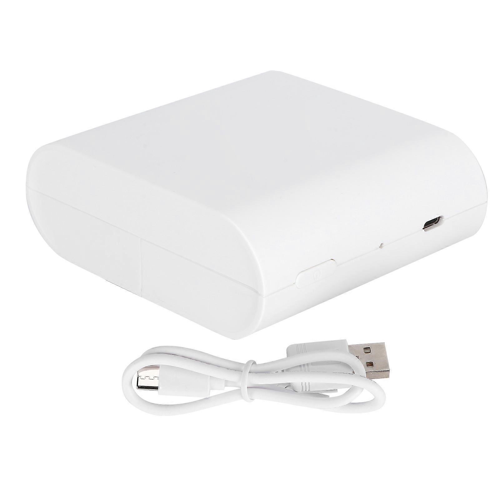 Mini Printer 200DPI White Pocket Portable 9.8x8.5x3.7cm TypeC Thermal Printing Device 5V/1A