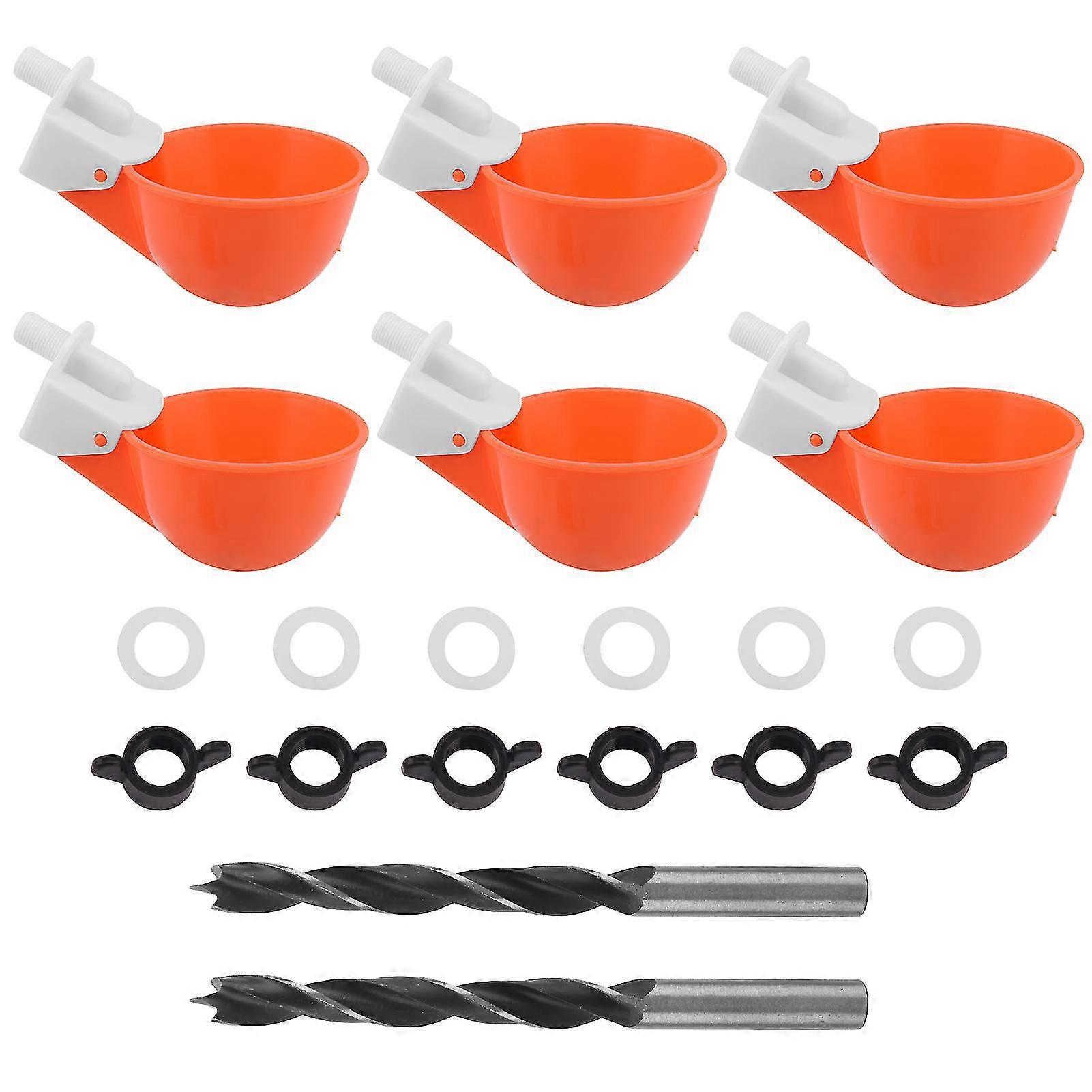 With Screw Drinking Cups Poultry Waterer Home Farm For Buckets Boxes For Chicken