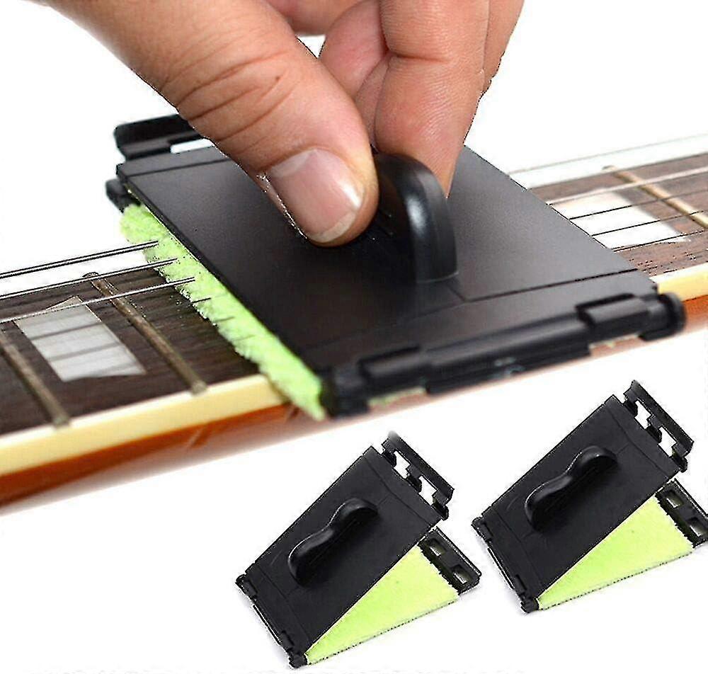 2pcs Guitar String Cleaner, Guitar String Cleaner Clean Fretboard Cloth Tool Scrubber For Violin Bas
