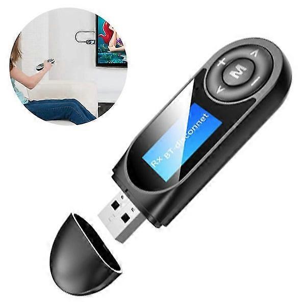 Car Bluetooth Receiver: Compatible Aux Adapter Dongle with 3.5mm Cable