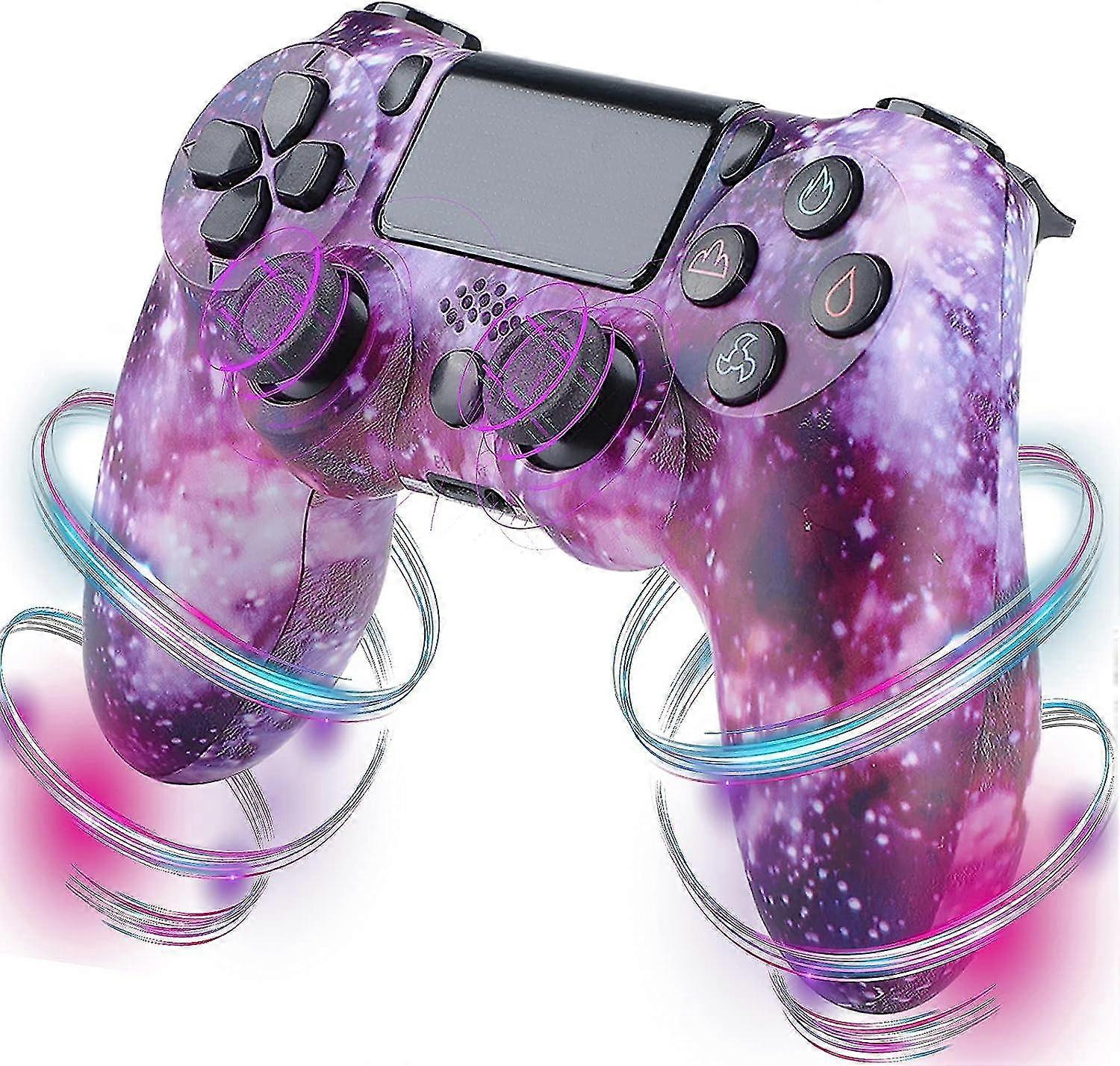 Dotpet Ps4 , Wireless Compatível com Ps4/ps4 Pro/ps4 /pc Com Touch Panel/o Funct/6-axies Sensor/dual Vibrat