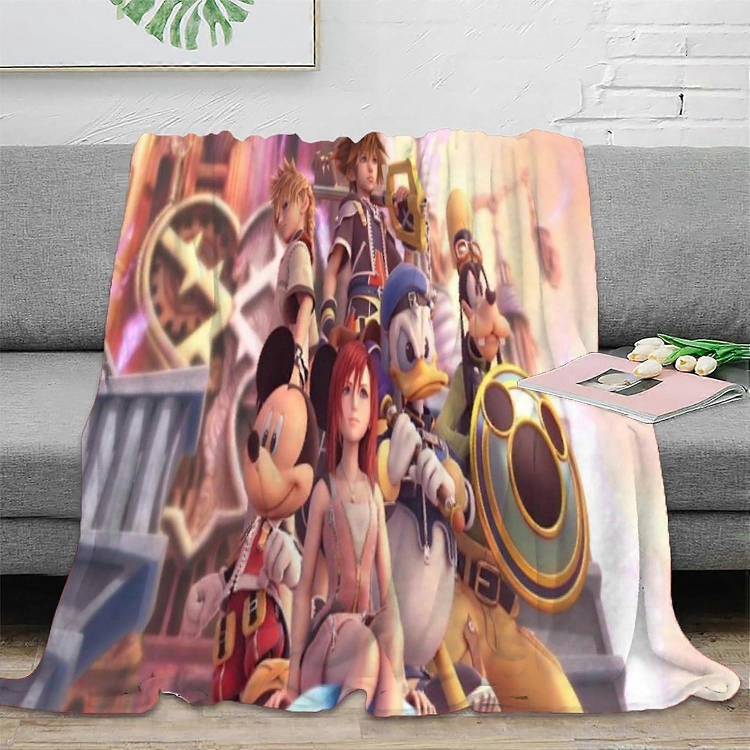 Super měkká přikrývka Donald Duck fleecová deka podzim/zima útulná plyšová chlupatá deka měkká a nadýchaná deka gauč přehozy dekorace k-594