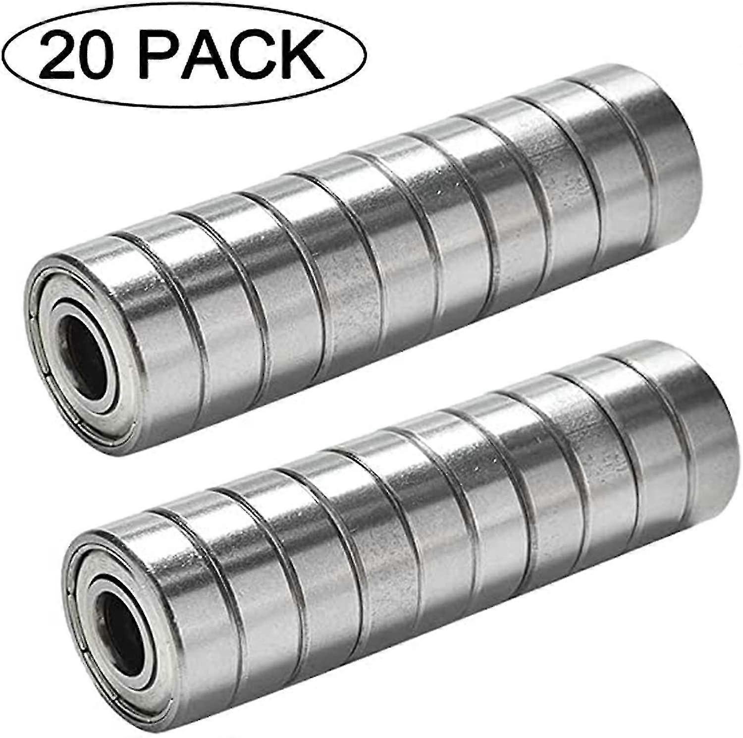 スケートボードベアリングベアリング608zz 20pcsボールベアリングスチールベアリングスケートボードラジアルボールベアリングボールベアリング