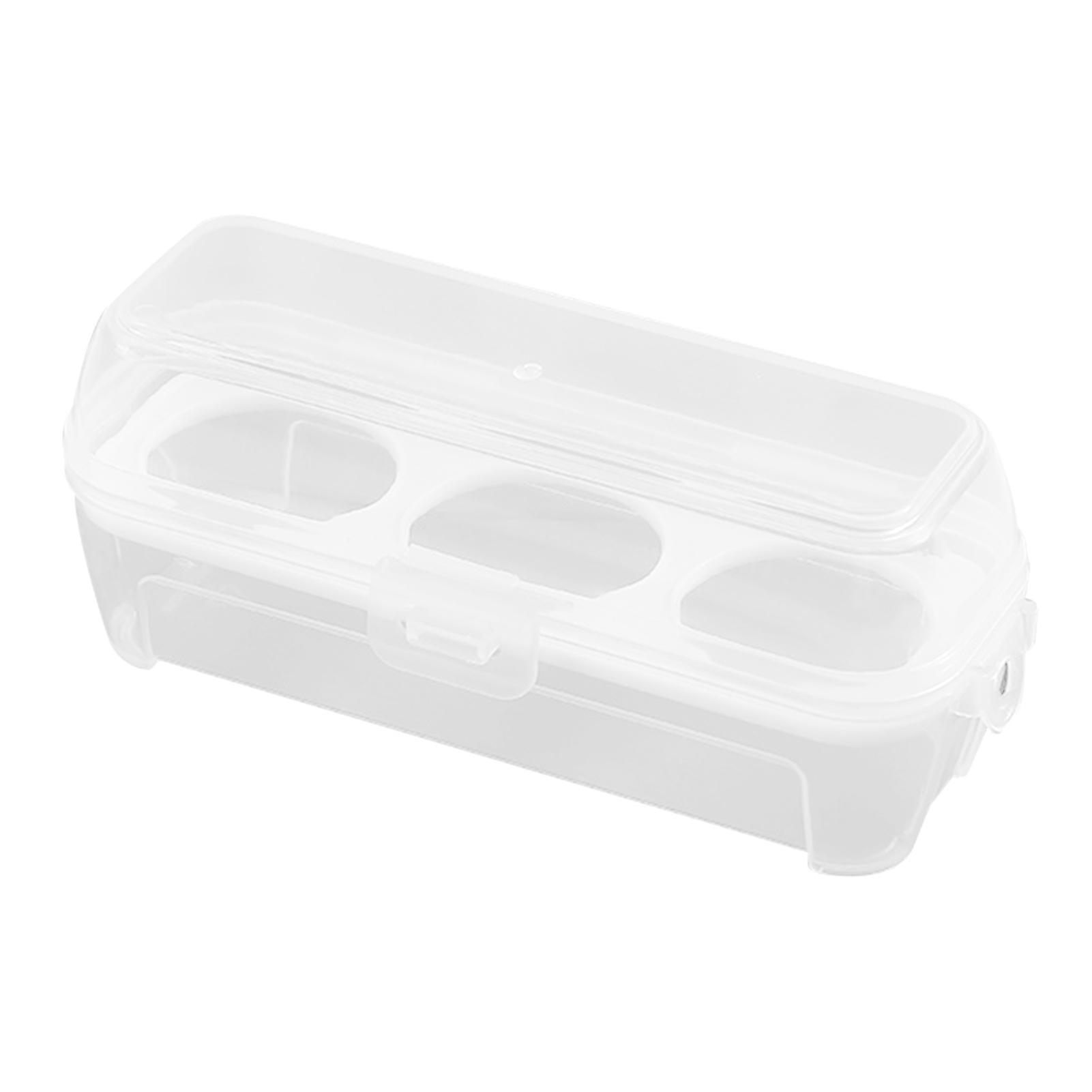3/4/8 Grid Egg Storage Box with Egg Tray Portable Shockproof Egg Box for Camping