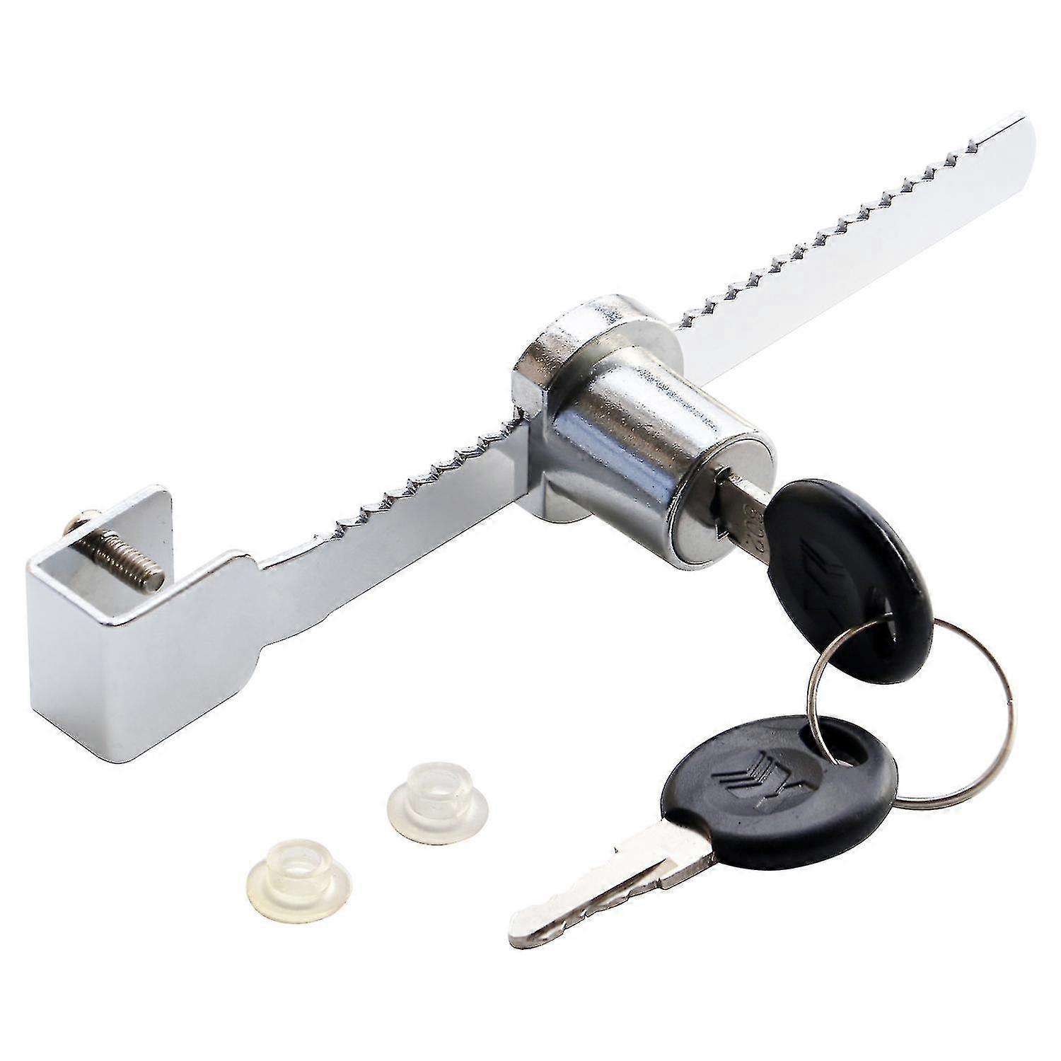 Argento Facile installazione Display display vetrina Slide Lock con doppia chiave - By Trixes