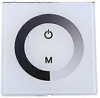 Dc 12-24v Led Touch Wall Controller Panel With Brightness Changing Dimmer Switch For Adjusting Lights (color : White)