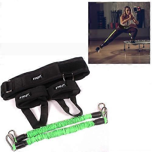 Green 60lb Set Basketball Bouncing Fitness Supplies Hose Elastic Rope Leg Exercise Multi-function Pull Implement